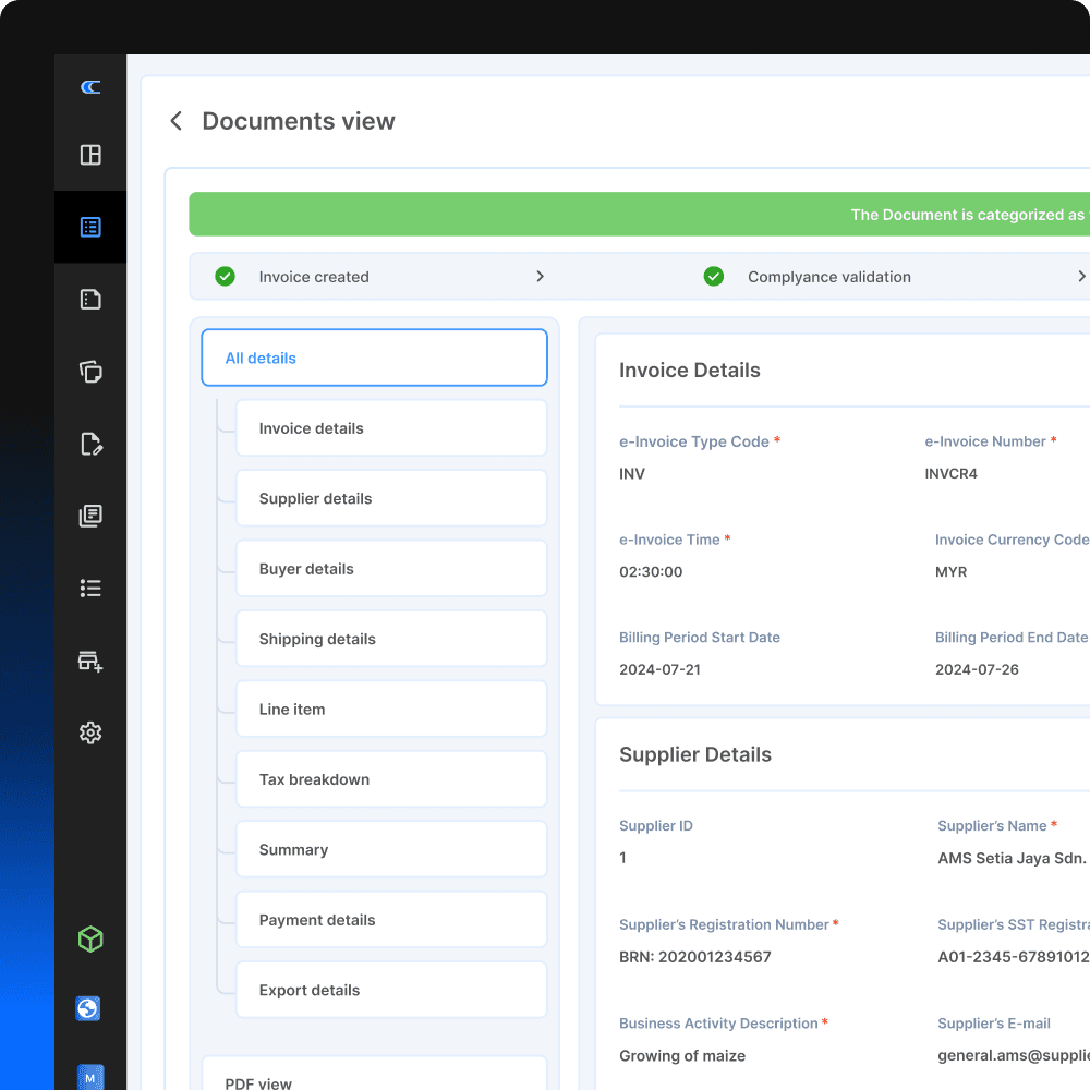 100% Compliant With Local E-Invoice Rules