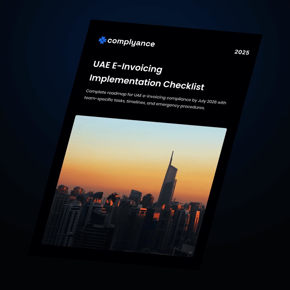 UAE E-Invoicing Implementation Checklist