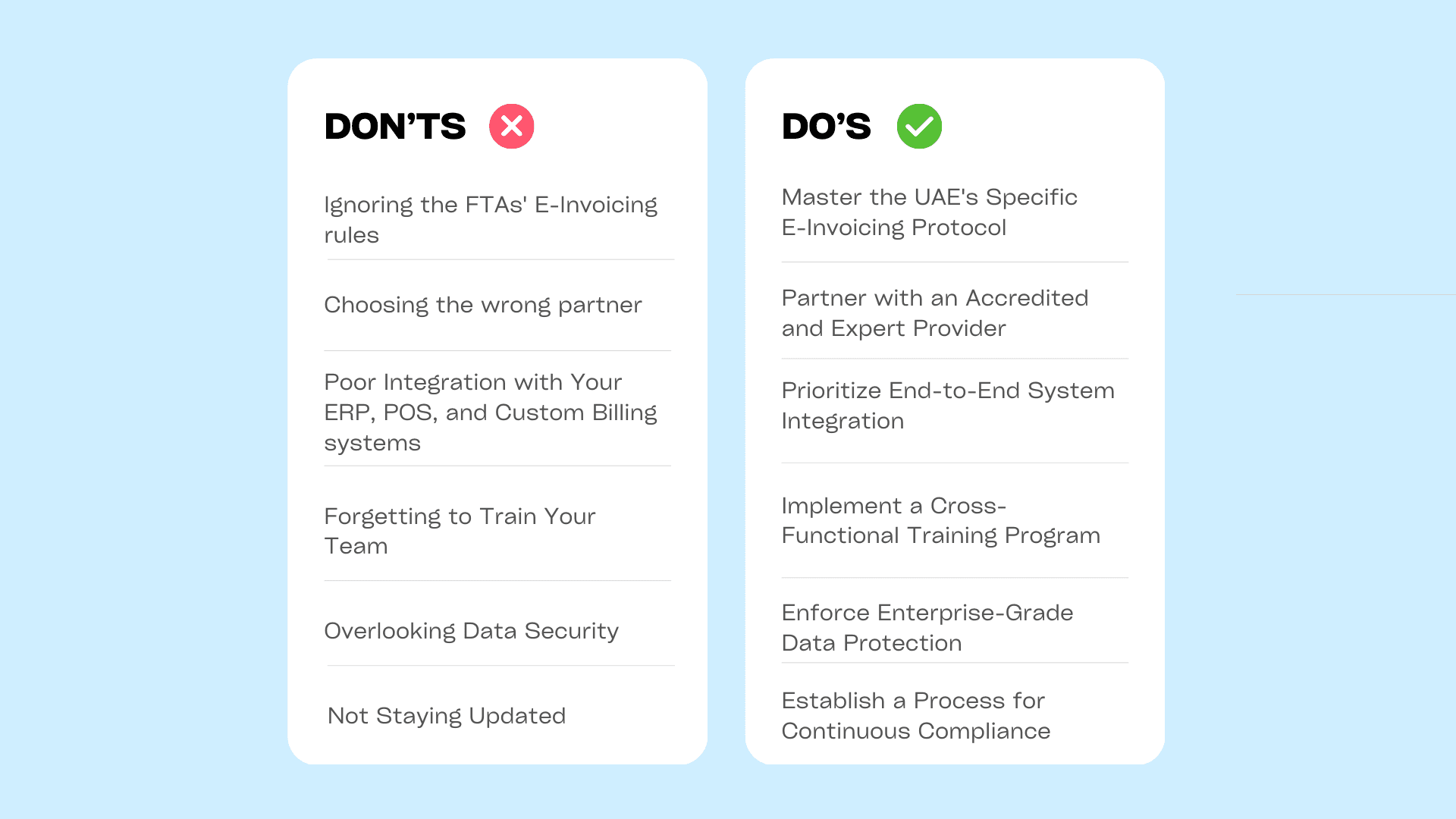 Top UAE E-invoicing mistakes