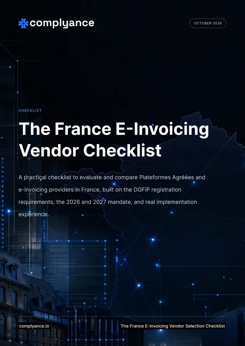 France E-Invoicing Provider Selection Checklist